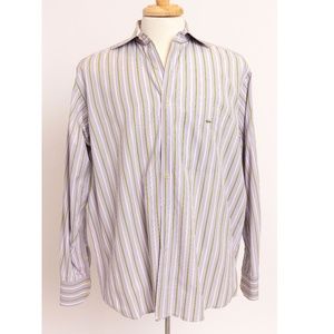 Lacoste Lavender Men's Dress Shirt | Size 45 |